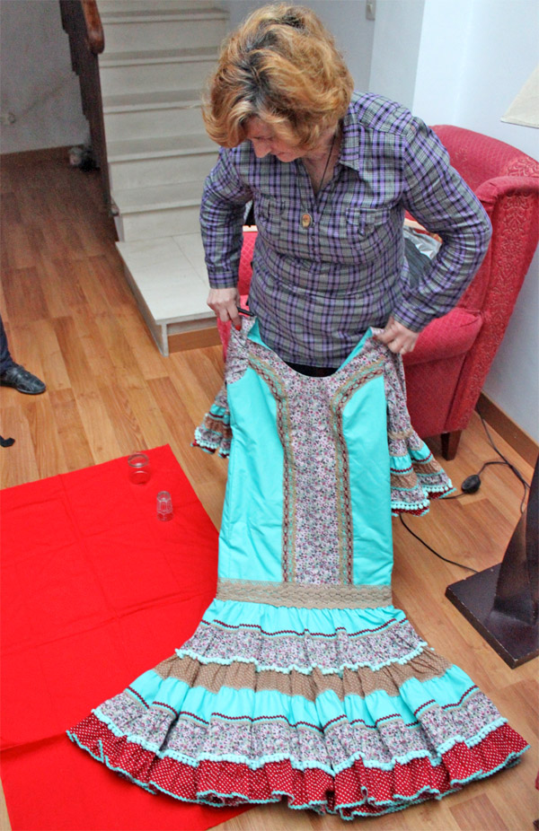 home made flamenco dress