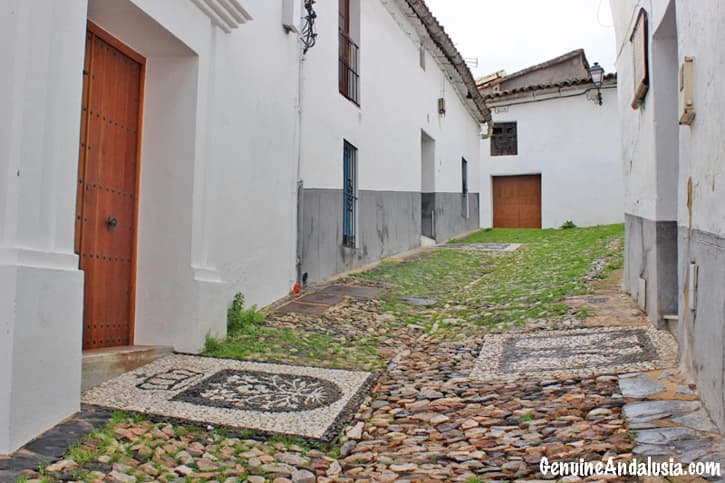 Coobled streets of Linares de la Sierra. Southern Spain