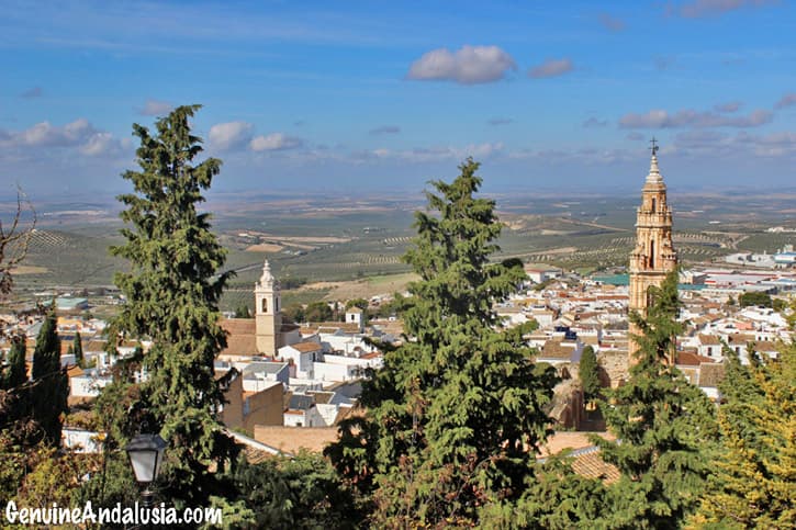 The whitewashed hilltop town of Estepa. Southern Spain