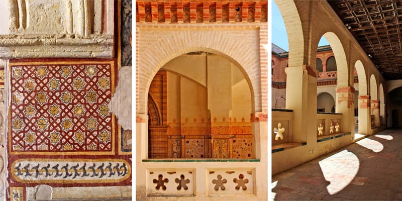 Different sections of a monastery in Southern Spain