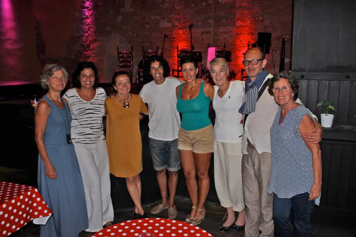 Meeting with flamenco performers during a friends trip to Spain