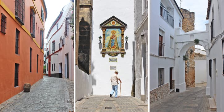 old city quarters in Andalusia and their narrow streets