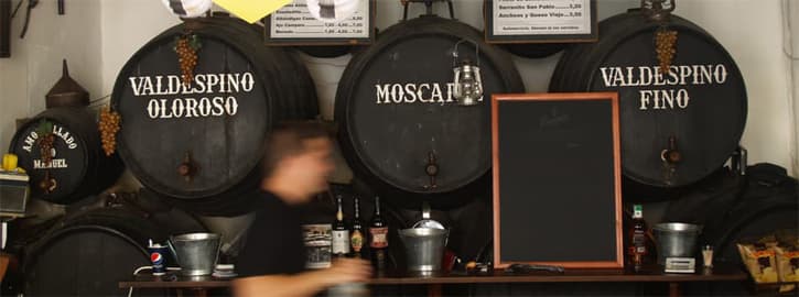 A sherry bar in Andalusia, Southern Spain