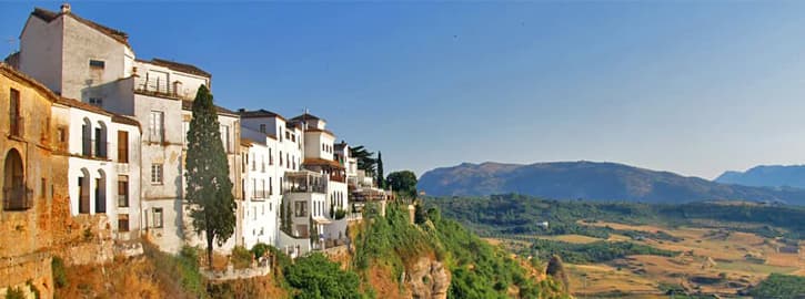A panoramic view of Ronda. Andalusia, Southern Spain