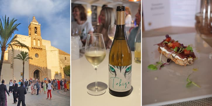 A church, a wine and a dish from Rota, Spain