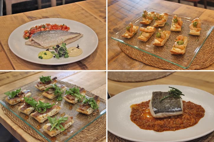 4 starters of the menu of Jerez restaurant AQ35